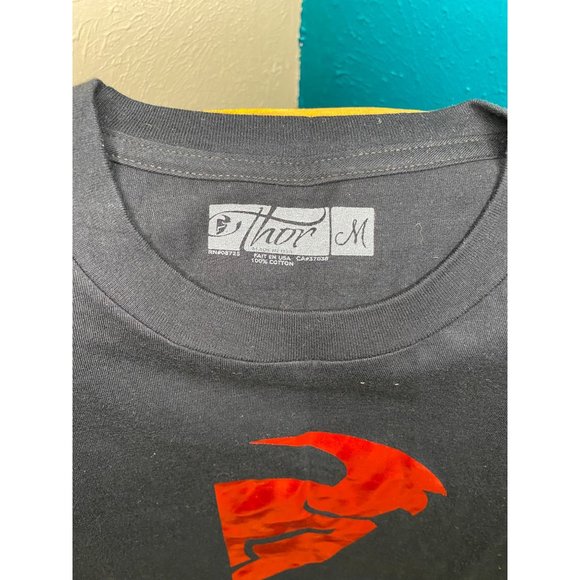 THOR RACING MX Womens Shirt - Motocross - Supercross - NEW - Medium - Black Red - Picture 3 of 7